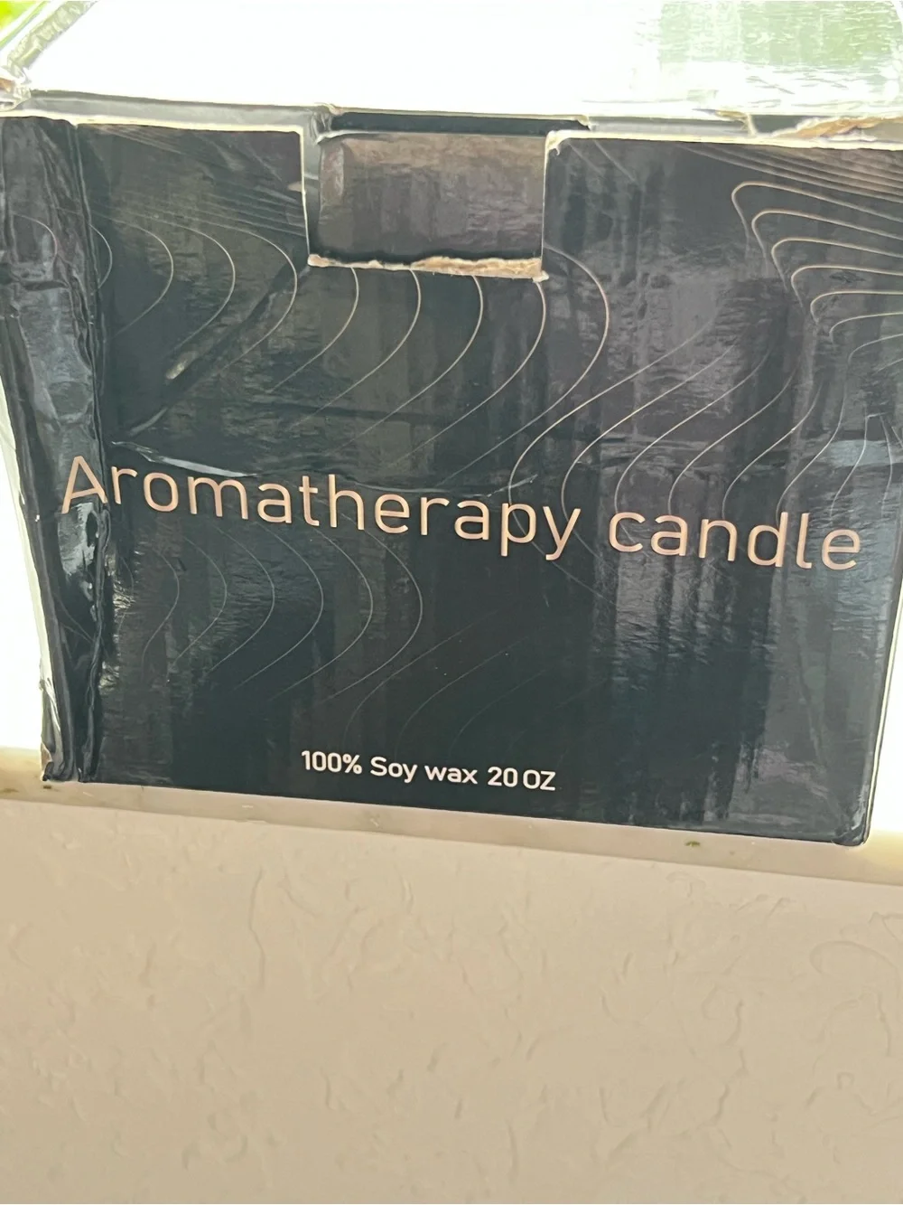 Aromatherapy Three-Wick NIB Silver Face Ceramic 100% Soy Wax 20 Oz. Candle -